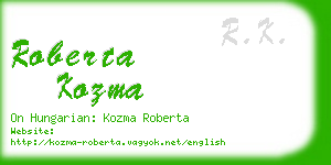 roberta kozma business card